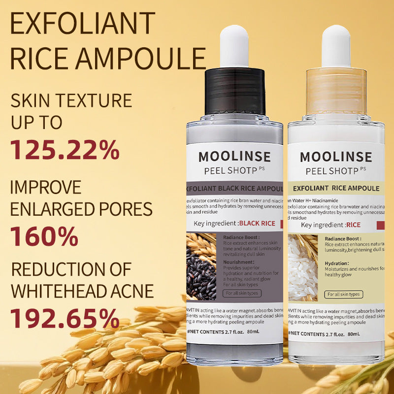 White rice and black rice exfoliating essence
